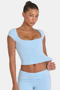 ButterCloud™ Crop Top in Sky