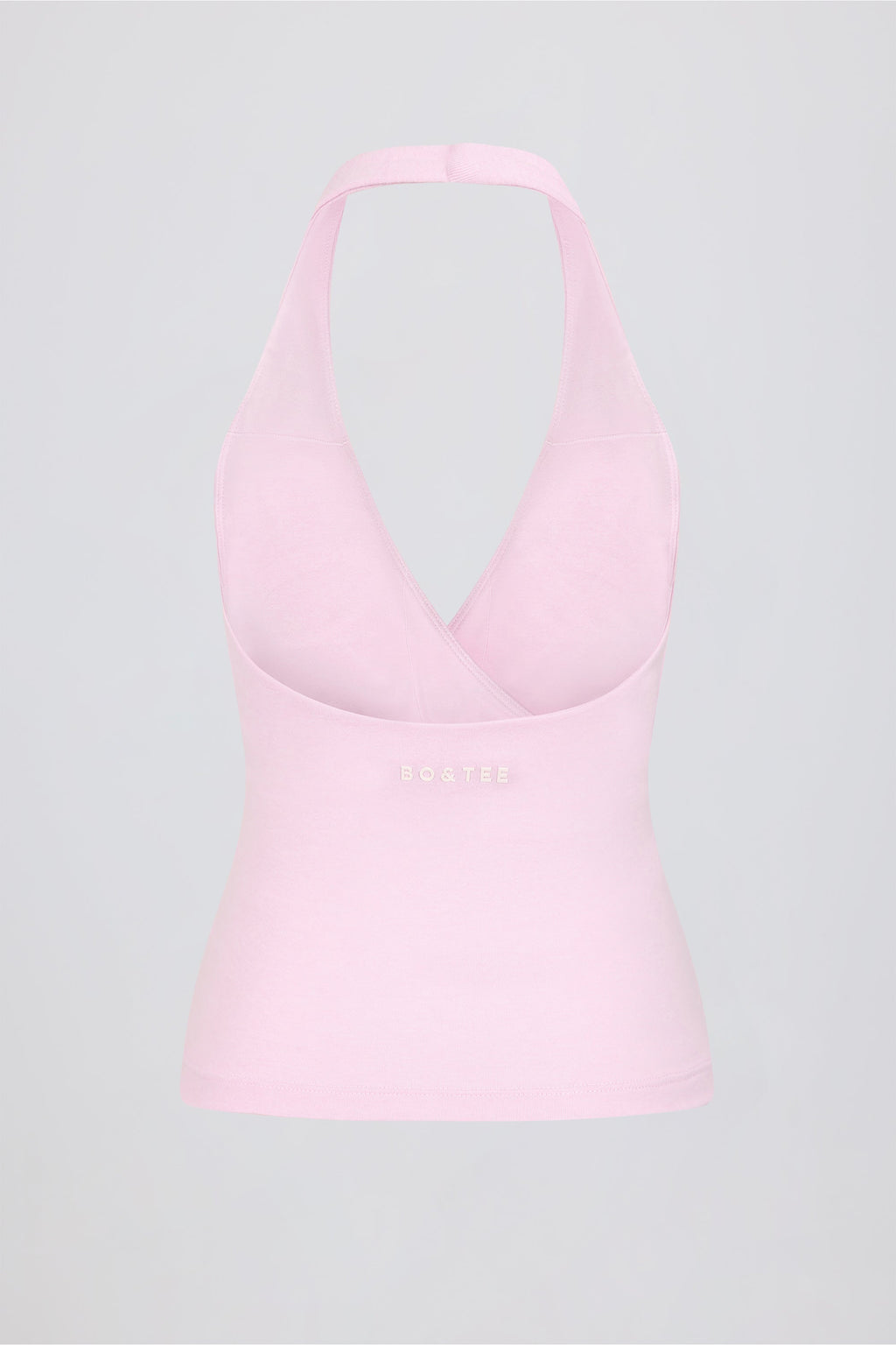 Halterneck Open-Back Tank Top in Bloom
